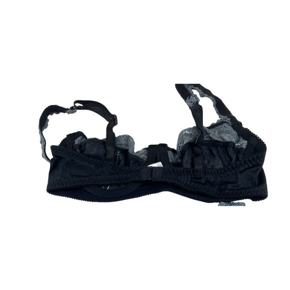 Eda London Lace Grey/Black 34B Bra Made In Cyprus 56L - Picture 2 of 6